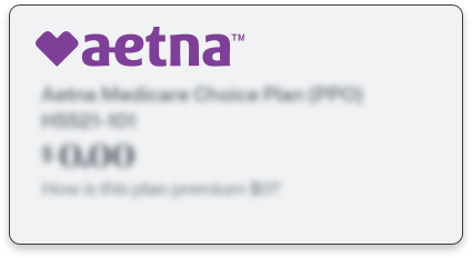 Aetna Insurance card mockup